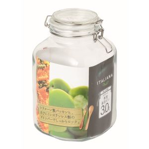 パール金属 Pearl パール金属 イタリアーナ 角型 保存ビン 3L ガラス製 L-1008