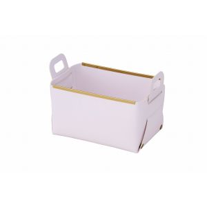 パール金属 パール金属 フェイクレザー CUBEケース S WHITE N-7134