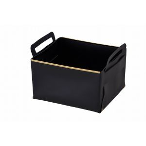 パール金属 パール金属 フェイクレザー CUBEケース L BLACK N-7141
