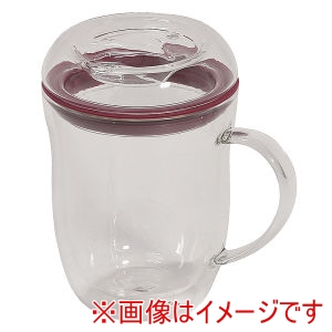 パール金属 Pearl パール金属 ガラス製 蓋付き ダブルウォール マグカップ 250ml L-7546