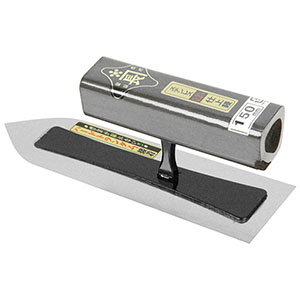 金長 金長 仕上鏝 ステン 0.3 黒塗角柄 150mm