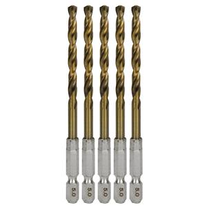 SK11 SK11 六角軸Tin鉄ドリル 普通 5.0mm 5pcs
