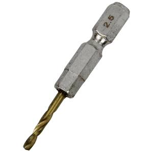 SK11 SK11 六角軸Tin鉄ドリル 極短 2.5MM