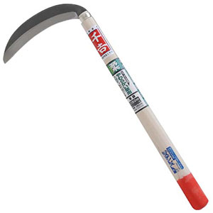 藤原産業 千吉 鋼付ステン 片刃薄鎌 角度付 180MM
