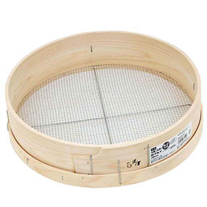 千吉 千吉 5.0MM 木製砂フルイ 丸型 35cm