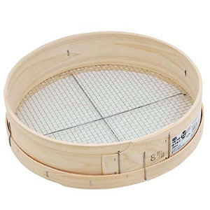 千吉 千吉 8.0MM 木製砂フルイ 丸型 35cm