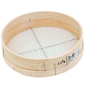 千吉 千吉 10.0MM キッコウメ 木製 砂フルイ 丸型 35cm