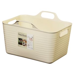 ヒマラヤ化学工業所 ヒマラヤ化学 ハッピーバケット 角 S型 アイボリー 1507