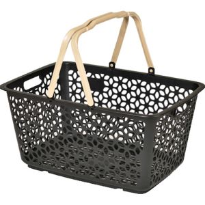 ヒマラヤ化学 ヒマラヤ化学 155928 1559 ハンドル積み重ねバスケット ブラック 513×355×260 メーカー直送 代引 北海道沖縄離島不可