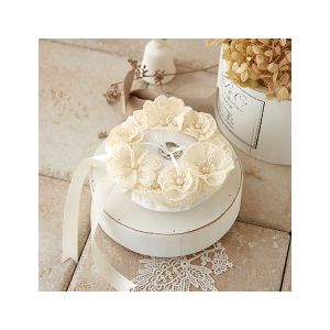 ハマナカ Hamanaka ハマナカ ウェディングキット Juno ジュノー レースのお花のピロー H431-155