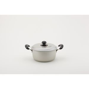 北陸アルミニウム ホクア アルマイト エシャロット 両手鍋 18cm