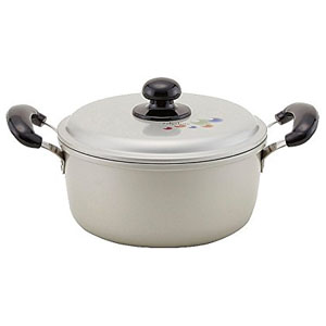 北陸アルミニウム ホクア アルマイト エシャロット 両手鍋 20cm