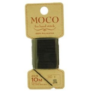 フジックス FUJIX フジックス MOCO モコ 手縫い ステッチ糸 10m col.黒 3枚入り
