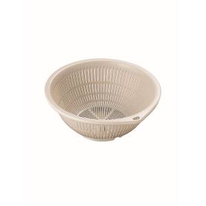 本間冬治工業 弁慶 PP カラー ザル 24cm グレー 本間冬治工業