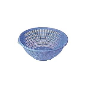 本間冬治工業 弁慶 PP カラー ザル 22cm ブルー 本間冬治工業