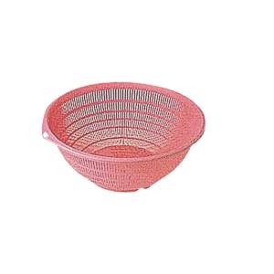 本間冬治工業 弁慶 PP カラー ザル 22cm ピンク 本間冬治工業