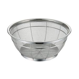 本間冬治工業 本間冬治工業 弁慶 18-8 浅型ザル 荒目 35cm