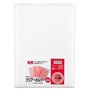 プラス PLUS プラス クルアホルダーA4 10枚パック 88104