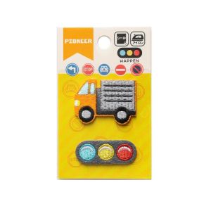 パイオニア パイオニア ワッペン トラック&信号2枚入 シール アイロン両用タイプ RG380-25073