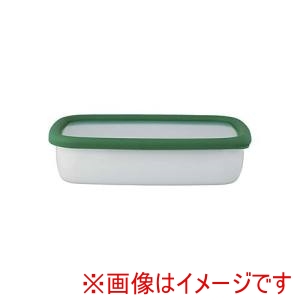 富士ホーロー 富士ホーロー コンテ ホーロー 浅型角容器M KE-M MG モスグリーン