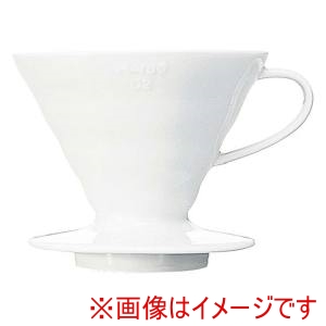 ハリオ HARIO ハリオ V60透過ドリッパー セラミックW 01 VDCR-01W