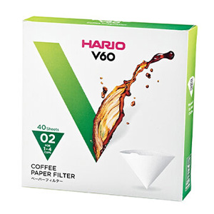 ハリオ HARIO ハリオ VCF-02-40W V60用ペーパーフィルター02 40枚入