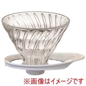 ハリオ HARIO ハリオ V60耐熱ガラス透過ドリッパー VDGR-01-W ホワイト