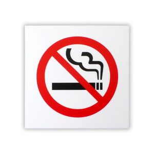 光 光 KMP1052-2 アクリルマットサイン 禁煙マーク 100mmX100mm