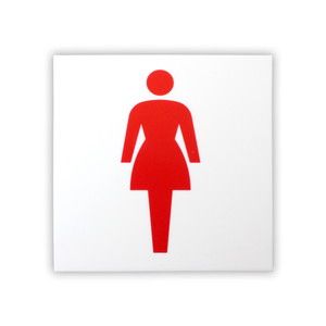 光 光 KMP1661-2 アクリルマットサイン 女マーク 160mmX160mm