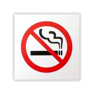 光 光 KMP1662-2 アクリルマットサイン 禁煙マーク 160mmX160mm