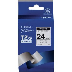 ブラザー brother ブラザー brother 感熱ラベルプリンター用ラミネートテープ 白 3-9219-05 TZe-251
