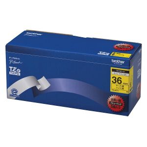 ブラザー brother ブラザー TZE-661V ピータッチテープ36mm黄/黒 5個入