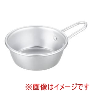 前川金属 前川金属 アルマイト マッコリカップ 手付 11cm シルバー 360cc