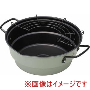 万年 万年 GEL-1 gelsomino? 天ぷら鍋アミ付23cm