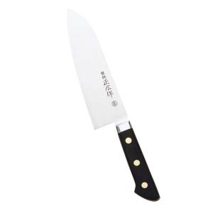 マサヒロ マサヒロ 正広作 日本鋼 左きき用 ツバ付 三徳 17.5cm