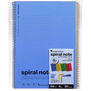 マルマン マルマン N551A B5 スパイラルノート 6MM横罫4冊P