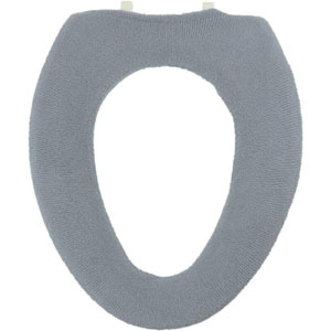 ヨコズナクリエーション YOKOZUNA ヨコズナクリエーション カラーショップ O型 便座カバー スモークブルー