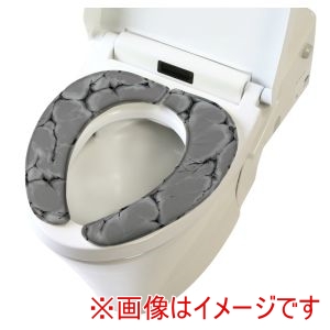 ヨコズナクリエーション YOKOZUNA ヨコズナクリエーション マーブル さらふわ 便座クッション グレー