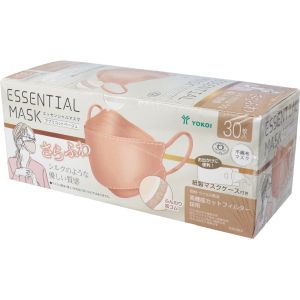 ヨコイ ヨコイ さらふわ エッセンシャル マスク アプリコットベージュ 30枚