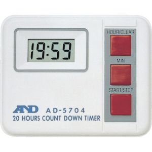エーアンドデイ A&D A&D AD-5704 デジタルタイマー 19時間59分計  エーアンドデイ
