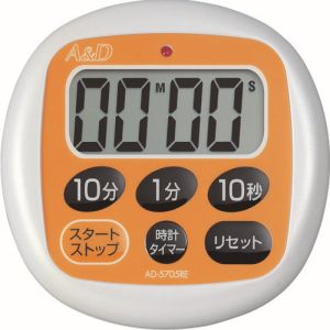 エーアンドデイ A&D A&D AD5705RE 防滴デジタルタイマー オレンジ エーアンドデイ