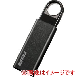 バッファロー BUFFALO バッファロー RUF3-KS32GA-BK オートリターン機構搭載 ノックスライド USB3.1 Gen1 /USB3.0対応 USBメモリー 32GB ブラック