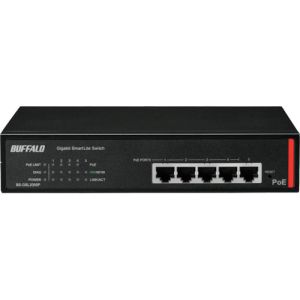 バッファロー バッファロー BS-GSL2005P 法人向け Giga対応 PoE Layer2 スマートLiteスイッチ 5ポート