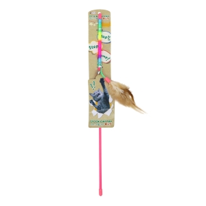ペットプロジャパン PetPro ペットプロ ねこがくれ スティック猫じゃらし ロング ふわふわフェザー