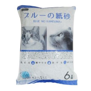 ペットプロジャパン PetPro ペットプロ ブルーの紙砂 6L