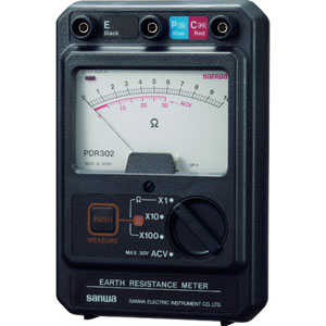三和電気計器 サンワ SANWA サンワ PDR302 アナログ 接地抵抗計 三和電気計器 SANWA