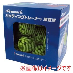 プロマーク Promark プロマーク HTB-20 バッティング上達練習球 20球入 イエロー