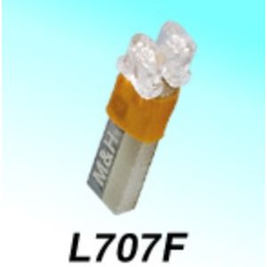 M&H マツシマ M&H マツシマ L707F WH L・ビーム カクサン ウエッジ ショウ 12V0.25W ホワイト エム＆エイチ