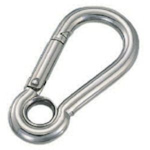 水本機械製作所 水本機械製作所 A-10 ステンレス スナップフックA型 リング付 線径10mm長さ102mm