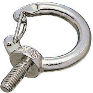 水本機械製作所 水本機械製作所 IBH-10W ステンレス フックアイボルトブネジ 捻子径W-3/8